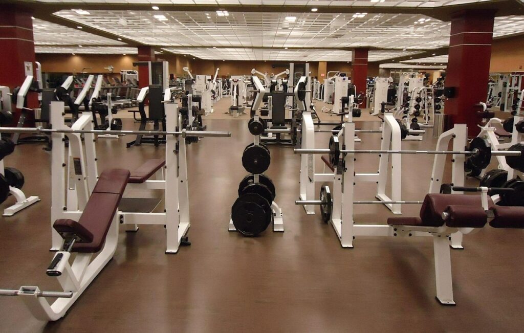 A picture of an empty gym