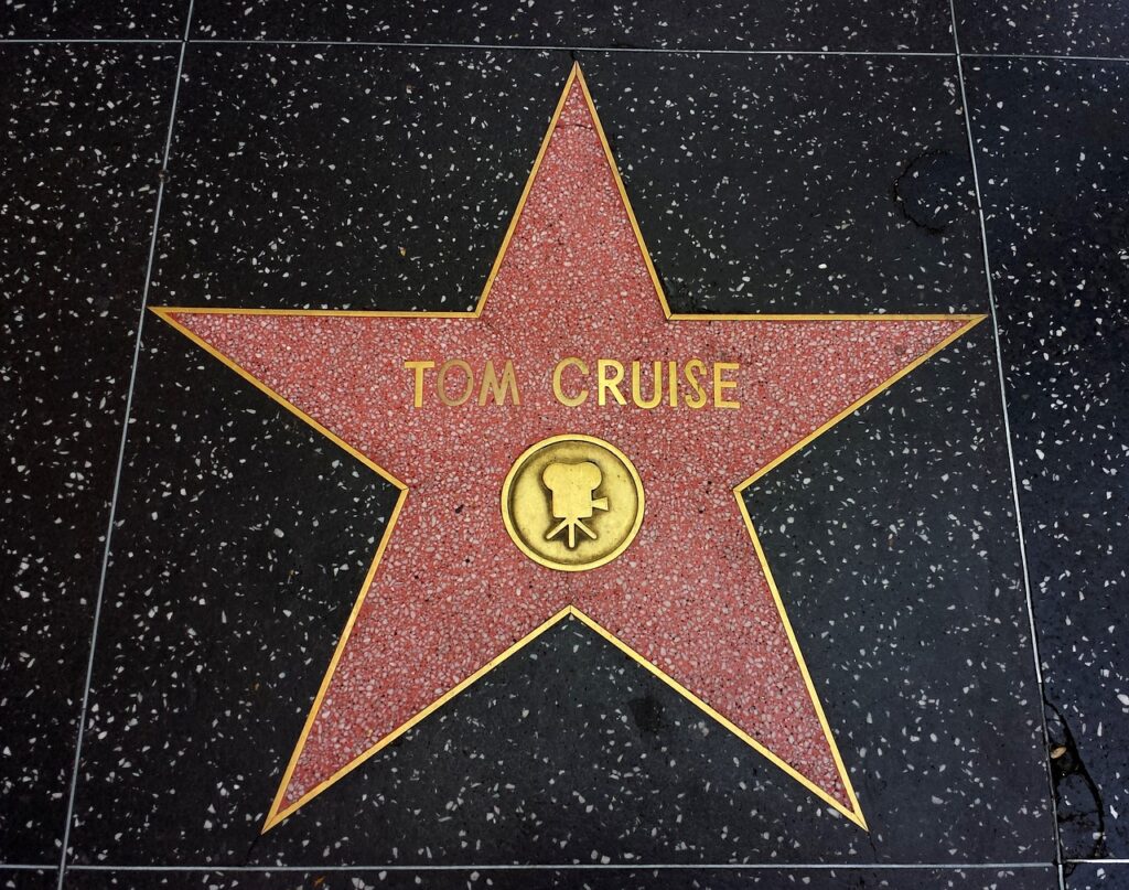 Tom Cruise's Hollywood Walk of Fame star.