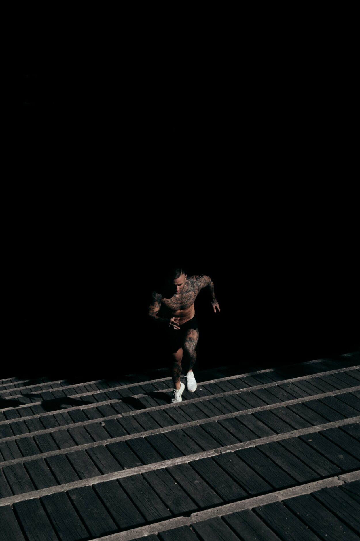 A man running